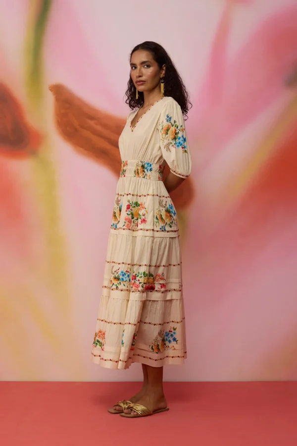 meena dress maroon
